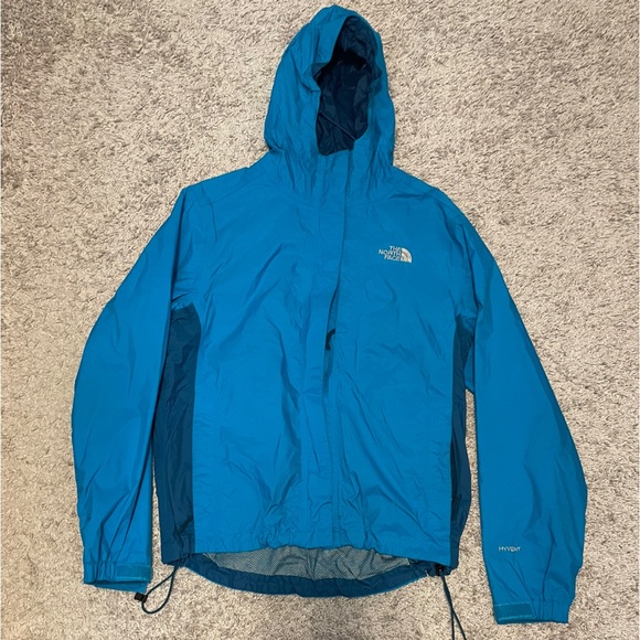 EUC The NORTH FACE Hyvent Lightweight Hooded Rain Jacket W/zippers,pockets SZ:MM - Picture 5 of 11